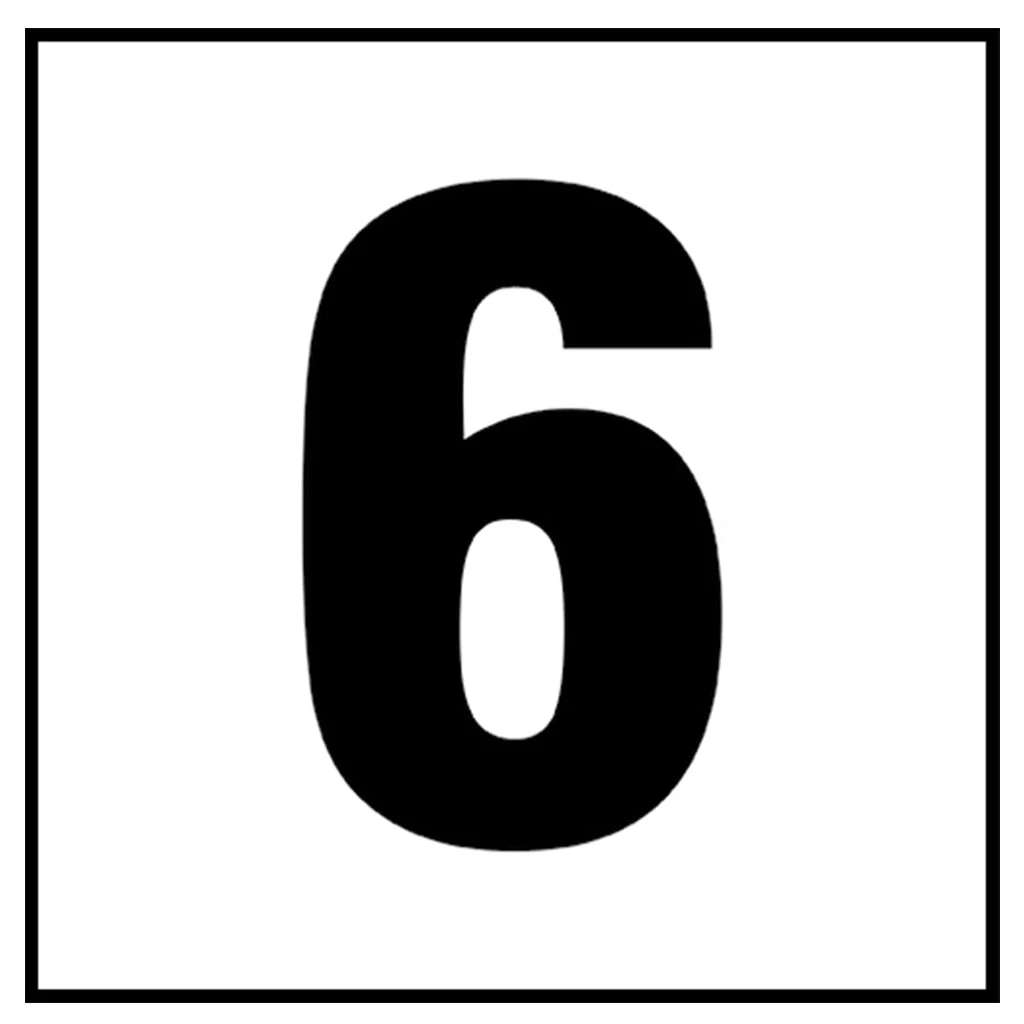 6" x 6" Standard Depth Markers, 4" Numbers - Safety Markers for Pools - Image 14