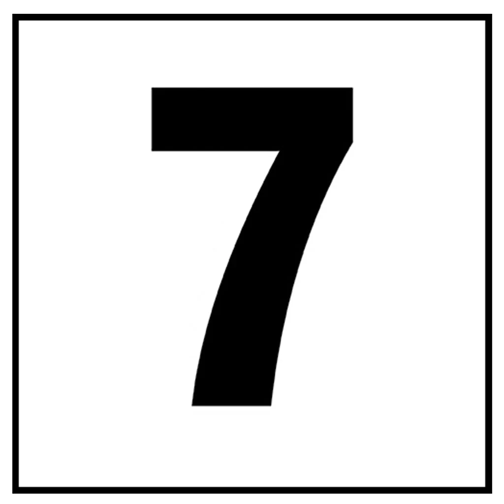 6" x 6" Standard Depth Markers, 4" Numbers - Safety Markers for Pools - Image 16
