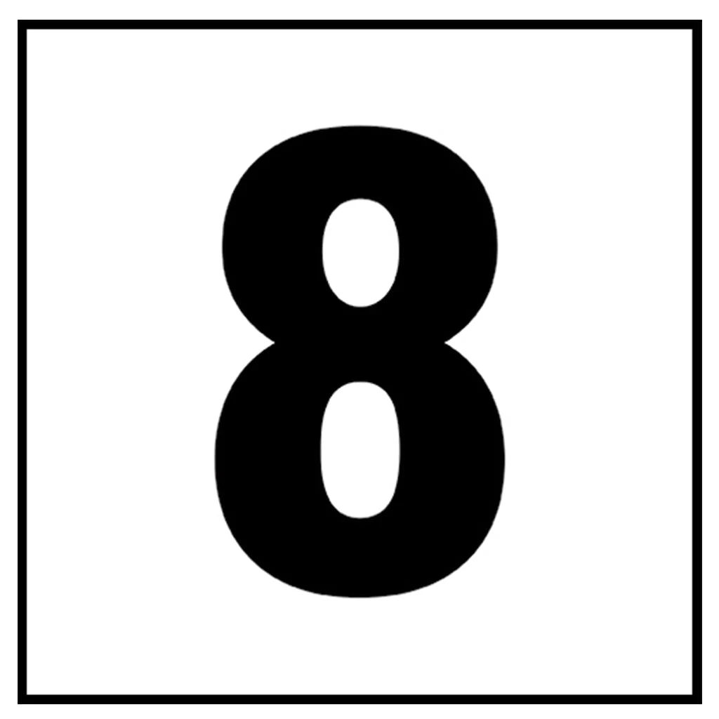 6" x 6" Standard Depth Markers, 4" Numbers - Safety Markers for Pools - Image 18