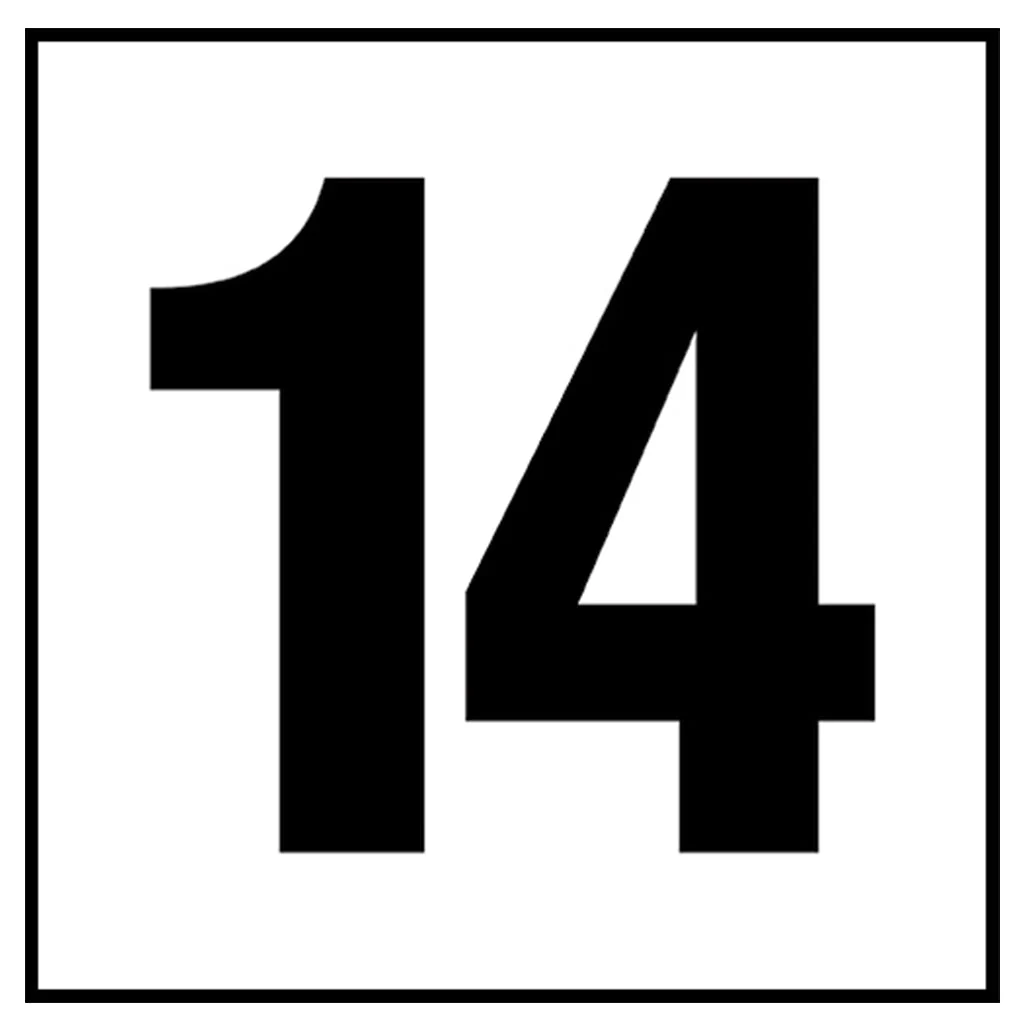 6" x 6" Standard Depth Markers, 4" Numbers - Safety Markers for Pools - Image 29