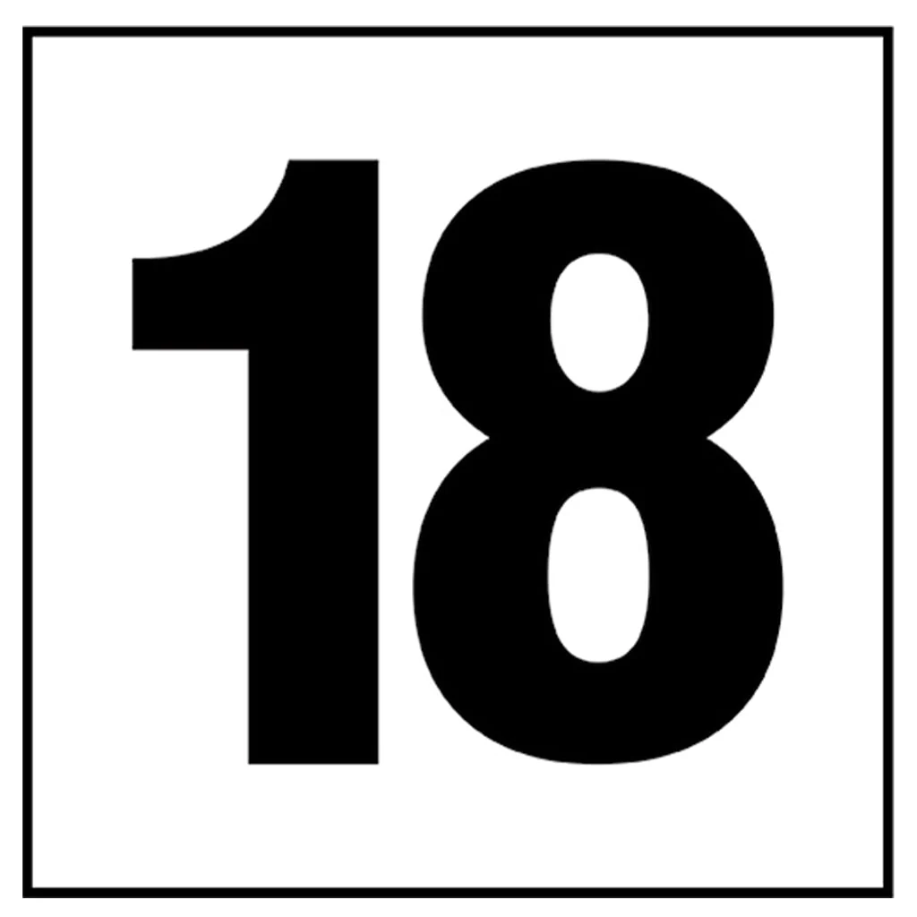 6" x 6" Standard Depth Markers, 4" Numbers - Safety Markers for Pools - Image 30