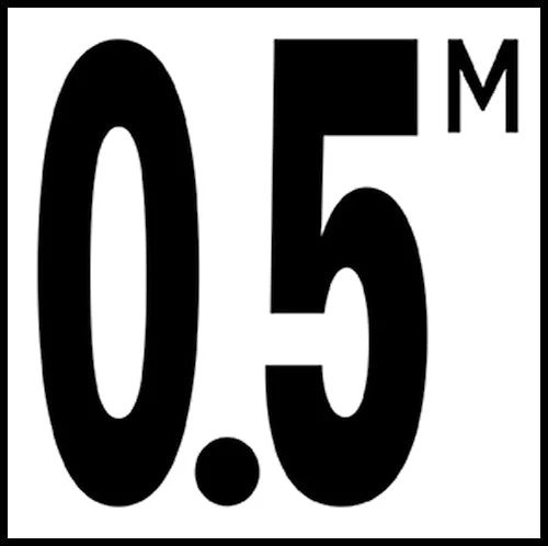 6" x 6" Metric Depth Markers, 5" Number with M - Safety Markers for Pools - Image 15
