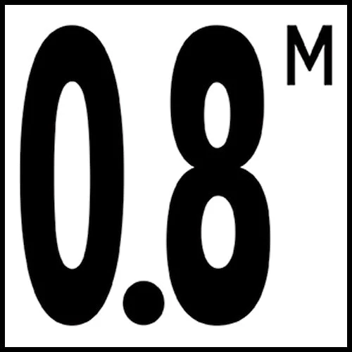 6" x 6" Metric Depth Markers, 5" Number with M - Safety Markers for Pools - Image 18