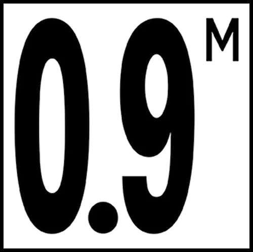 6" x 6" Metric Depth Markers, 5" Number with M - Safety Markers for Pools - Image 19