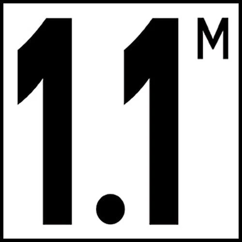 6" x 6" Metric Depth Markers, 5" Number with M - Safety Markers for Pools - Image 21