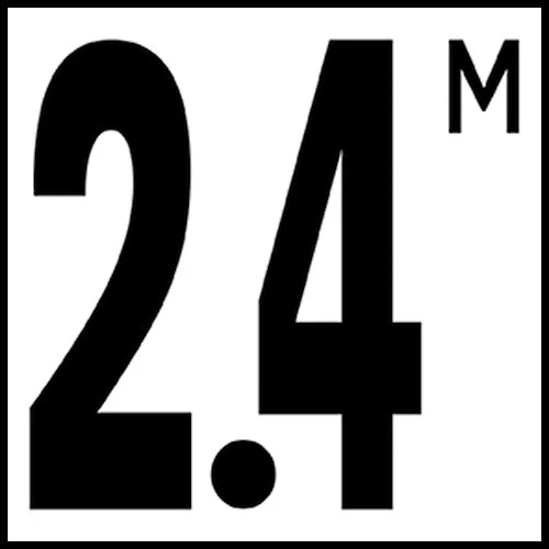 6" x 6" Metric Depth Markers, 5" Number with M - Safety Markers for Pools - Image 34