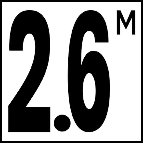 6" x 6" Metric Depth Markers, 5" Number with M - Safety Markers for Pools - Image 36