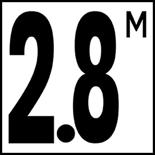 6" x 6" Metric Depth Markers, 5" Number with M - Safety Markers for Pools - Image 38