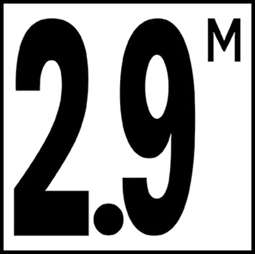 6" x 6" Metric Depth Markers, 5" Number with M - Safety Markers for Pools - Image 39