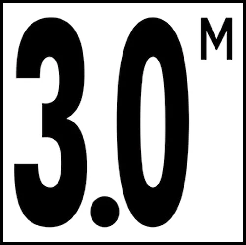 6" x 6" Metric Depth Markers, 5" Number with M - Safety Markers for Pools - Image 40