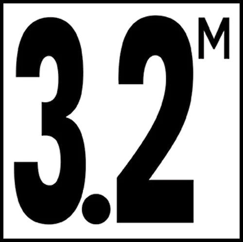 6" x 6" Metric Depth Markers, 5" Number with M - Safety Markers for Pools - Image 42