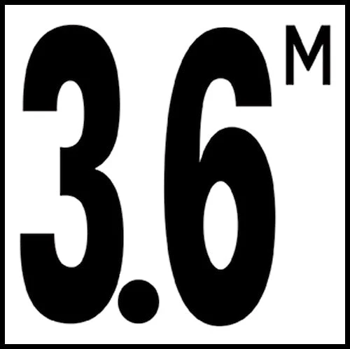 6" x 6" Metric Depth Markers, 5" Number with M - Safety Markers for Pools - Image 45