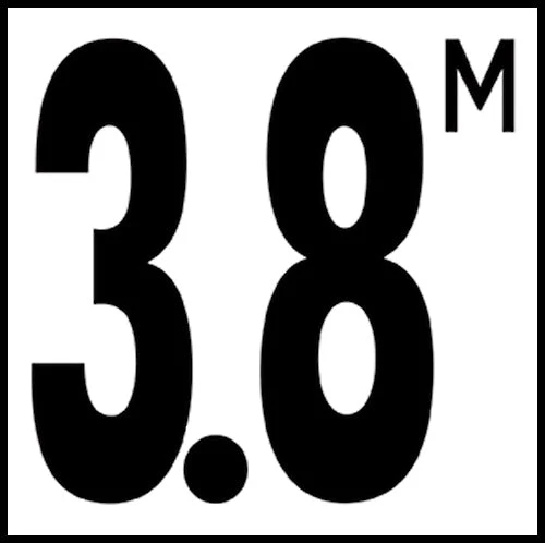 6" x 6" Metric Depth Markers, 5" Number with M - Safety Markers for Pools - Image 47