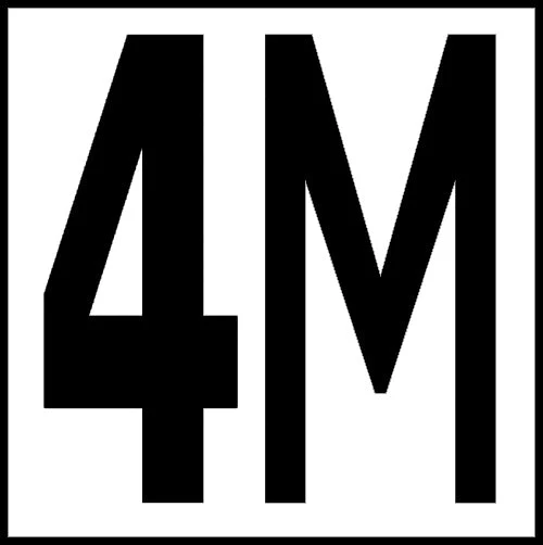 6" x 6" Metric Depth Markers, 5" Number with M - Safety Markers for Pools - Image 5