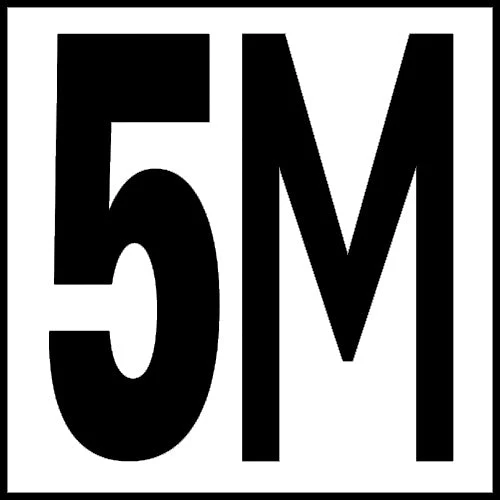 6" x 6" Metric Depth Markers, 5" Number with M - Safety Markers for Pools - Image 6