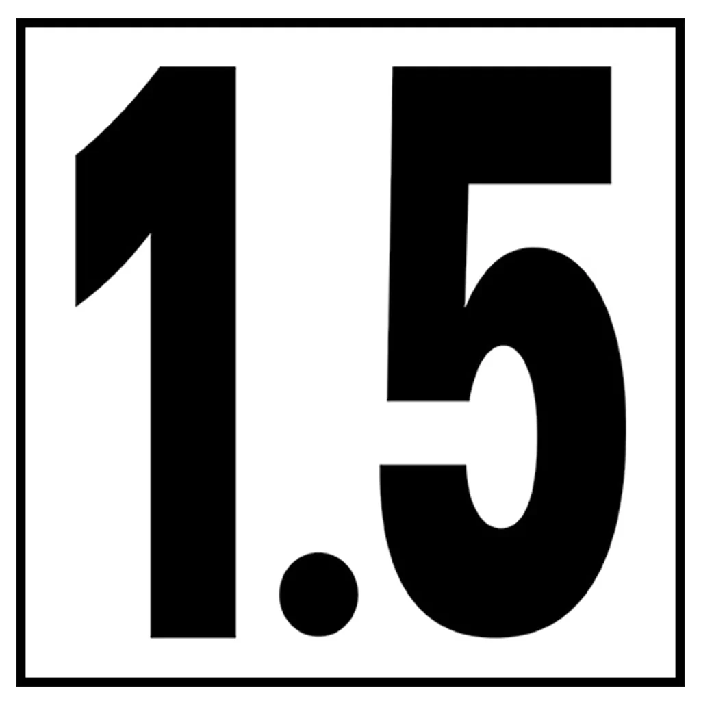 6" x 6" Metric Depth Markers, 5" Numbers - Safety Markers for Pools - Image 13