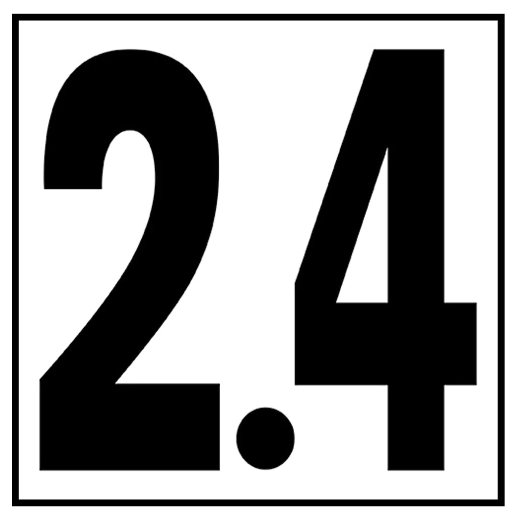 6" x 6" Metric Depth Markers, 5" Numbers - Safety Markers for Pools - Image 22