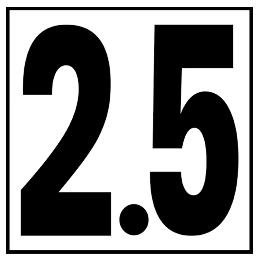 6" x 6" Metric Depth Markers, 5" Numbers - Safety Markers for Pools - Image 23