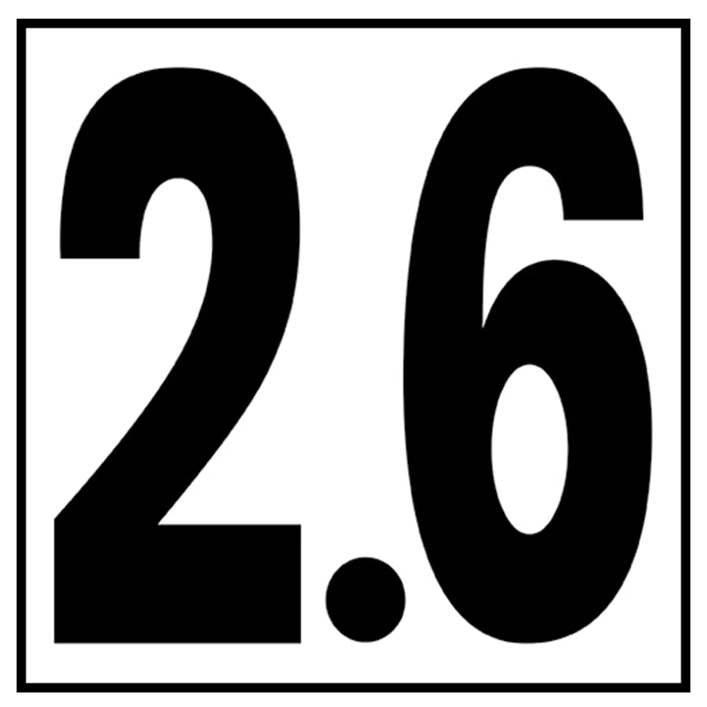 6" x 6" Metric Depth Markers, 5" Numbers - Safety Markers for Pools - Image 24