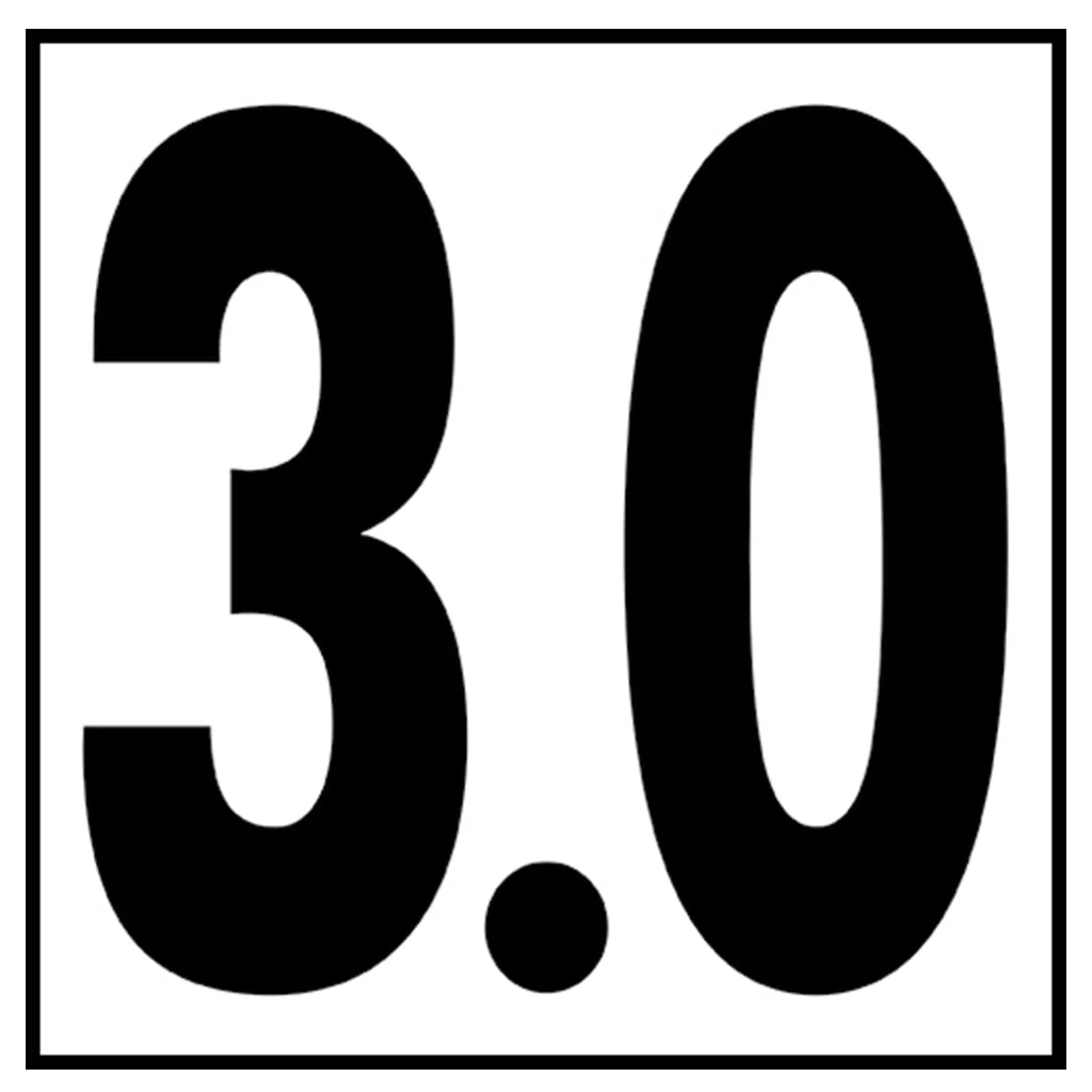 6" x 6" Metric Depth Markers, 5" Numbers - Safety Markers for Pools - Image 28