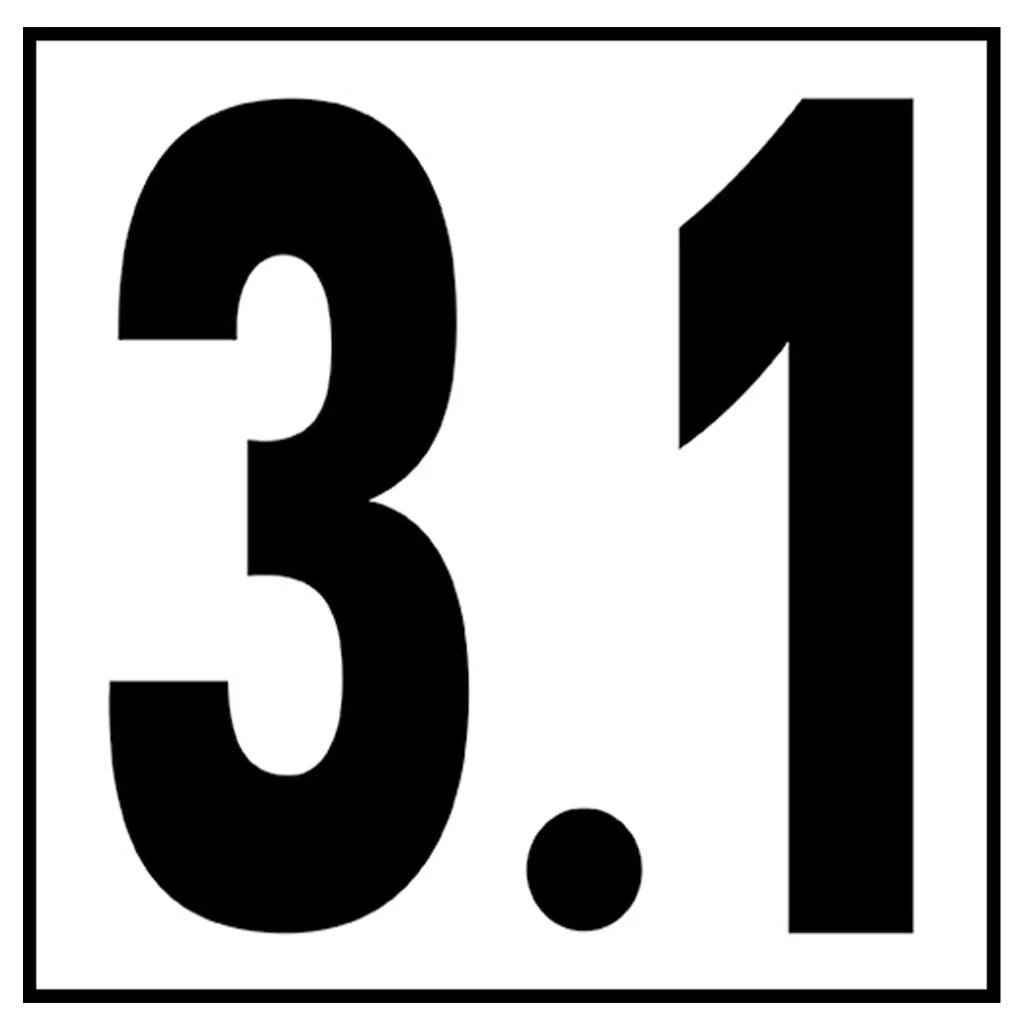 6" x 6" Metric Depth Markers, 5" Numbers - Safety Markers for Pools - Image 29