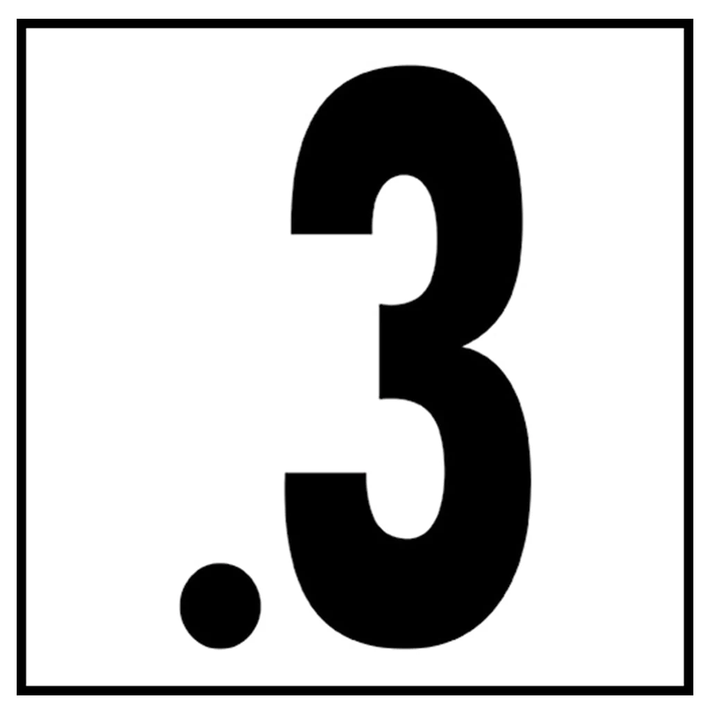 6" x 6" Metric Depth Markers, 5" Numbers - Safety Markers for Pools - Image 3