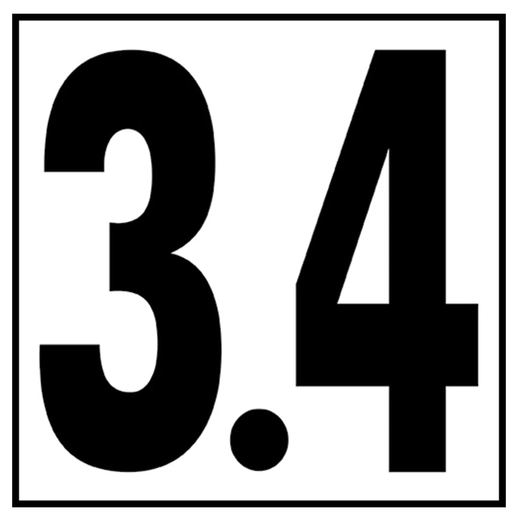 6" x 6" Metric Depth Markers, 5" Numbers - Safety Markers for Pools - Image 32