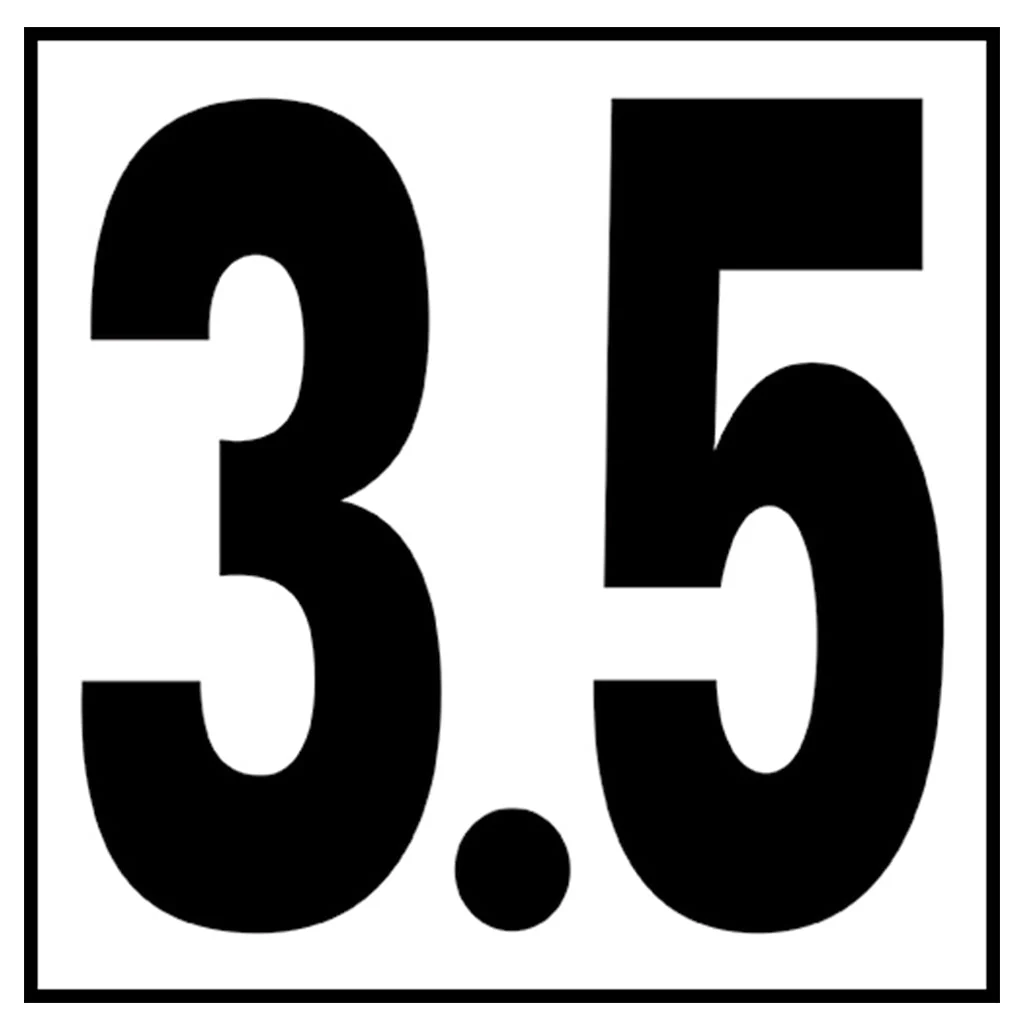 6" x 6" Metric Depth Markers, 5" Numbers - Safety Markers for Pools - Image 33