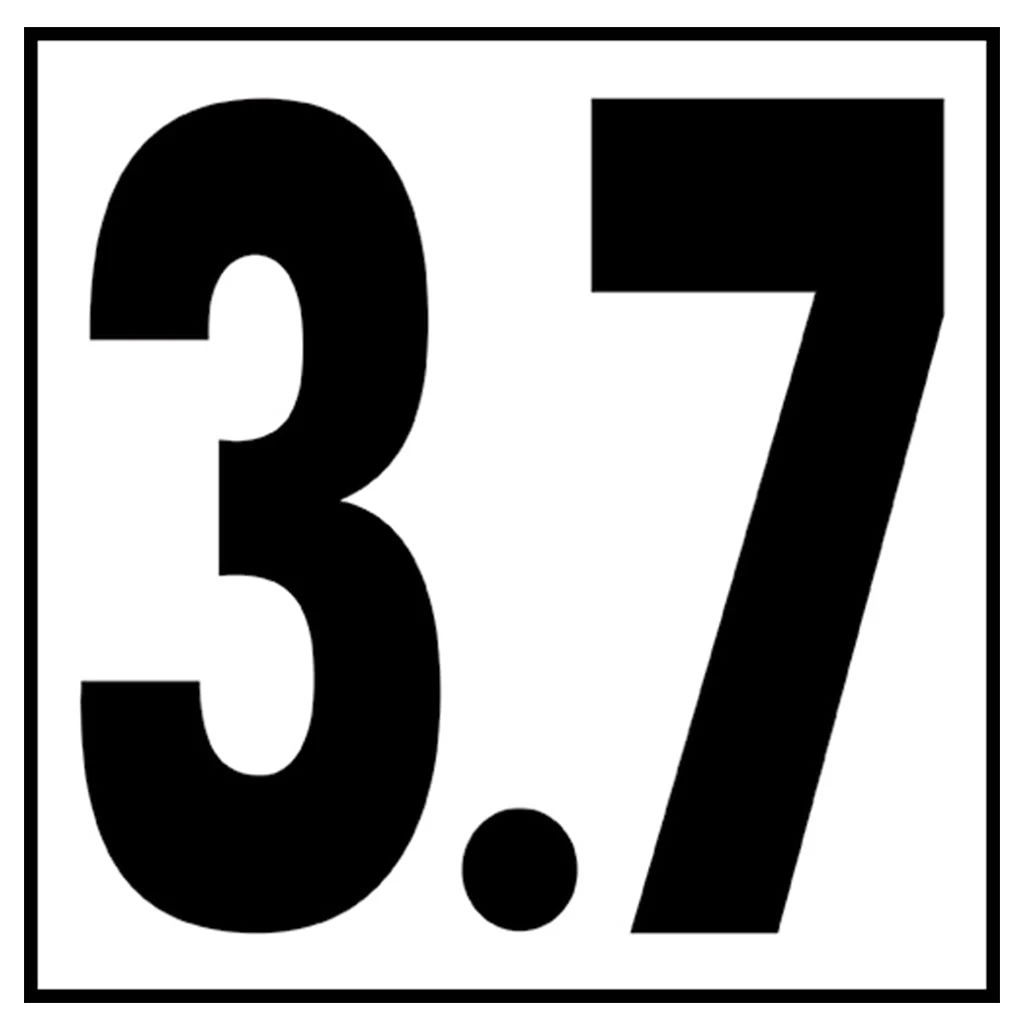 6" x 6" Metric Depth Markers, 5" Numbers - Safety Markers for Pools - Image 35
