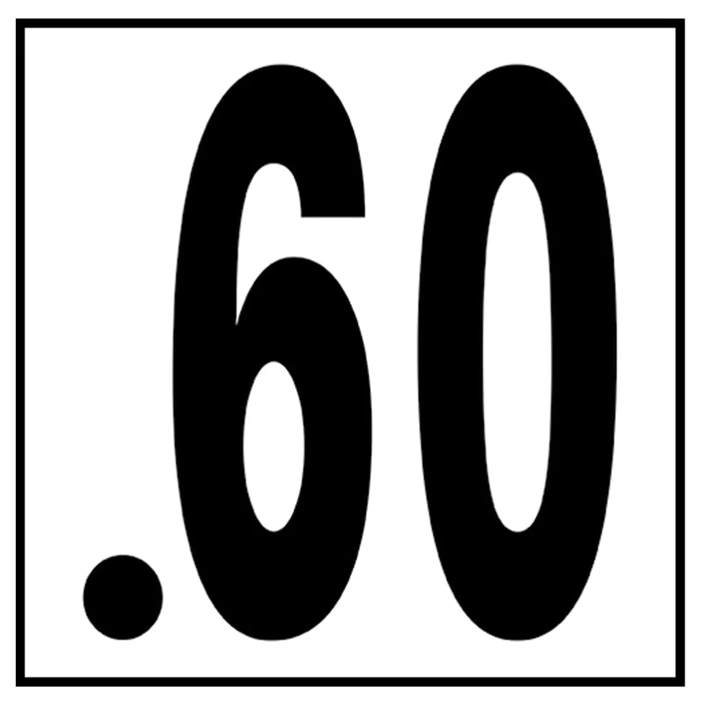 6" x 6" Metric Depth Markers, 5" Numbers - Safety Markers for Pools - Image 4