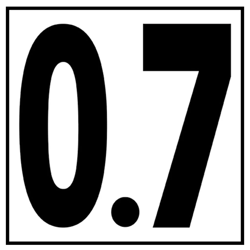6" x 6" Metric Depth Markers, 5" Numbers - Safety Markers for Pools - Image 5