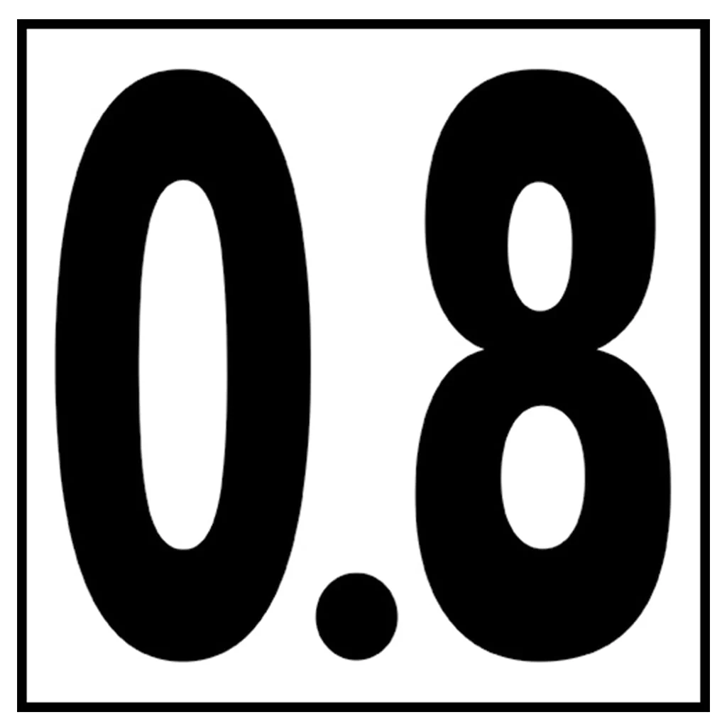 6" x 6" Metric Depth Markers, 5" Numbers - Safety Markers for Pools - Image 6