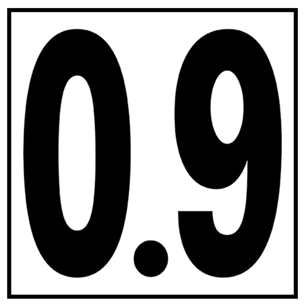 6" x 6" Metric Depth Markers, 5" Numbers - Safety Markers for Pools - Image 7