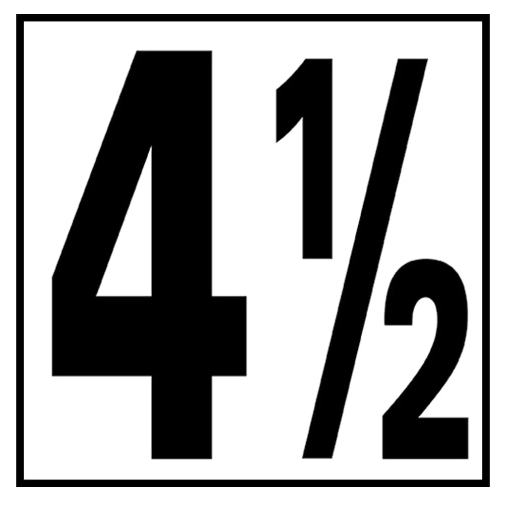 6" x 6" Standard Depth Markers, 5" Numbers - Safety Markers for Pools - Image 10