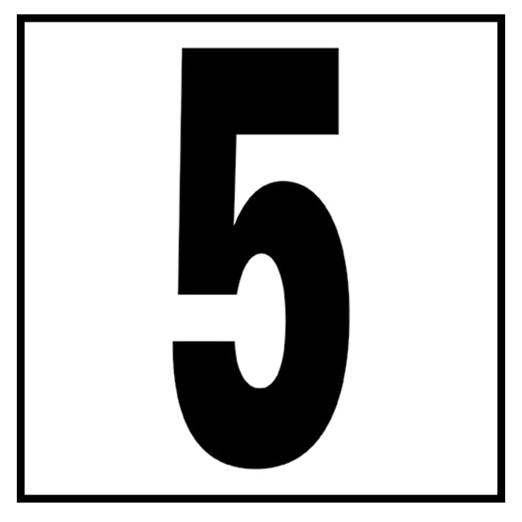 6" x 6" Standard Depth Markers, 5" Numbers - Safety Markers for Pools - Image 11