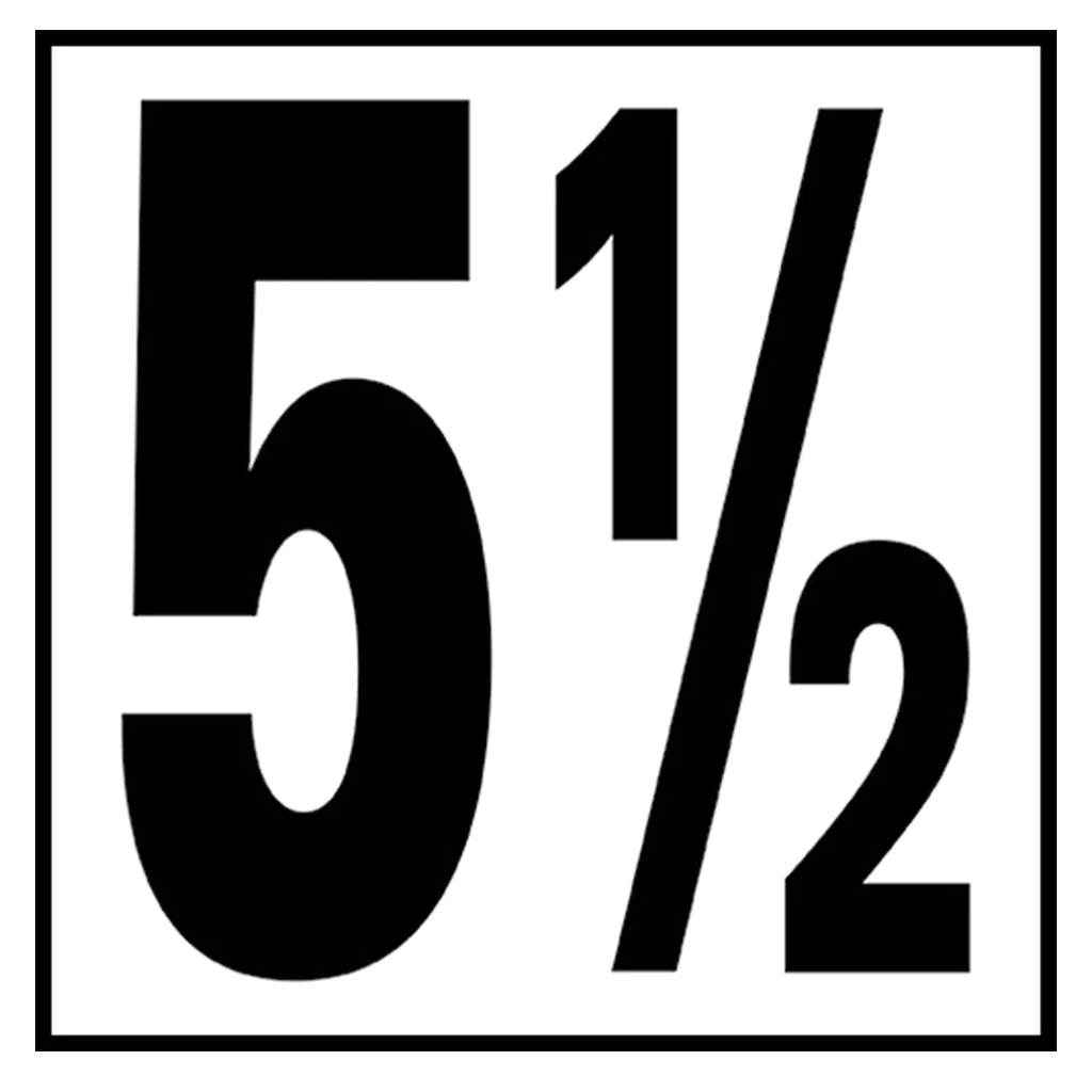 6" x 6" Standard Depth Markers, 5" Numbers - Safety Markers for Pools - Image 12