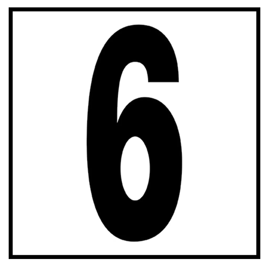6" x 6" Standard Depth Markers, 5" Numbers - Safety Markers for Pools - Image 13