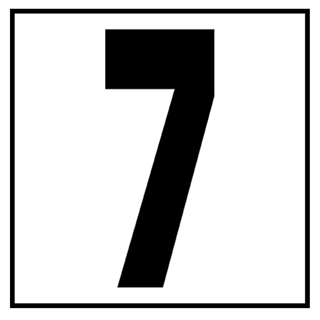 6" x 6" Standard Depth Markers, 5" Numbers - Safety Markers for Pools - Image 15
