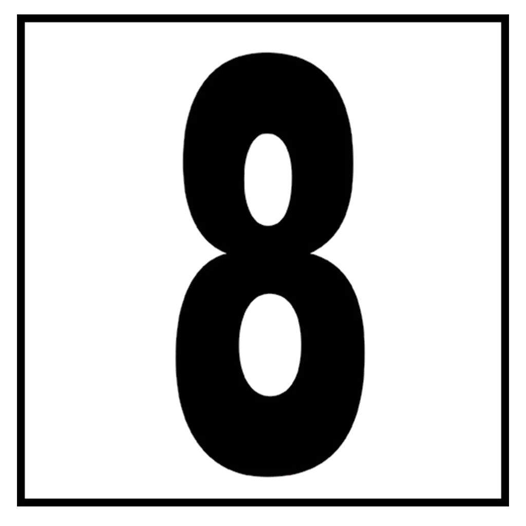 6" x 6" Standard Depth Markers, 5" Numbers - Safety Markers for Pools - Image 17