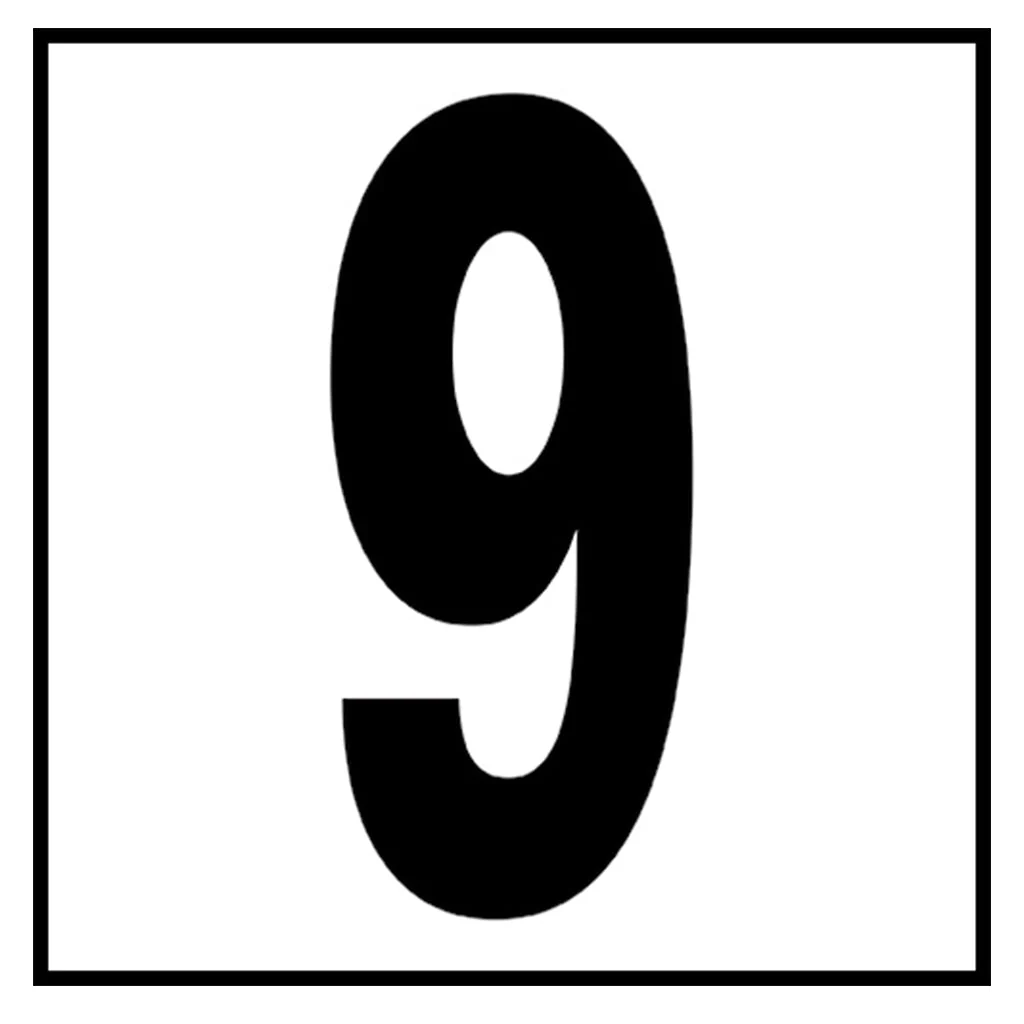 6" x 6" Standard Depth Markers, 5" Numbers - Safety Markers for Pools - Image 19