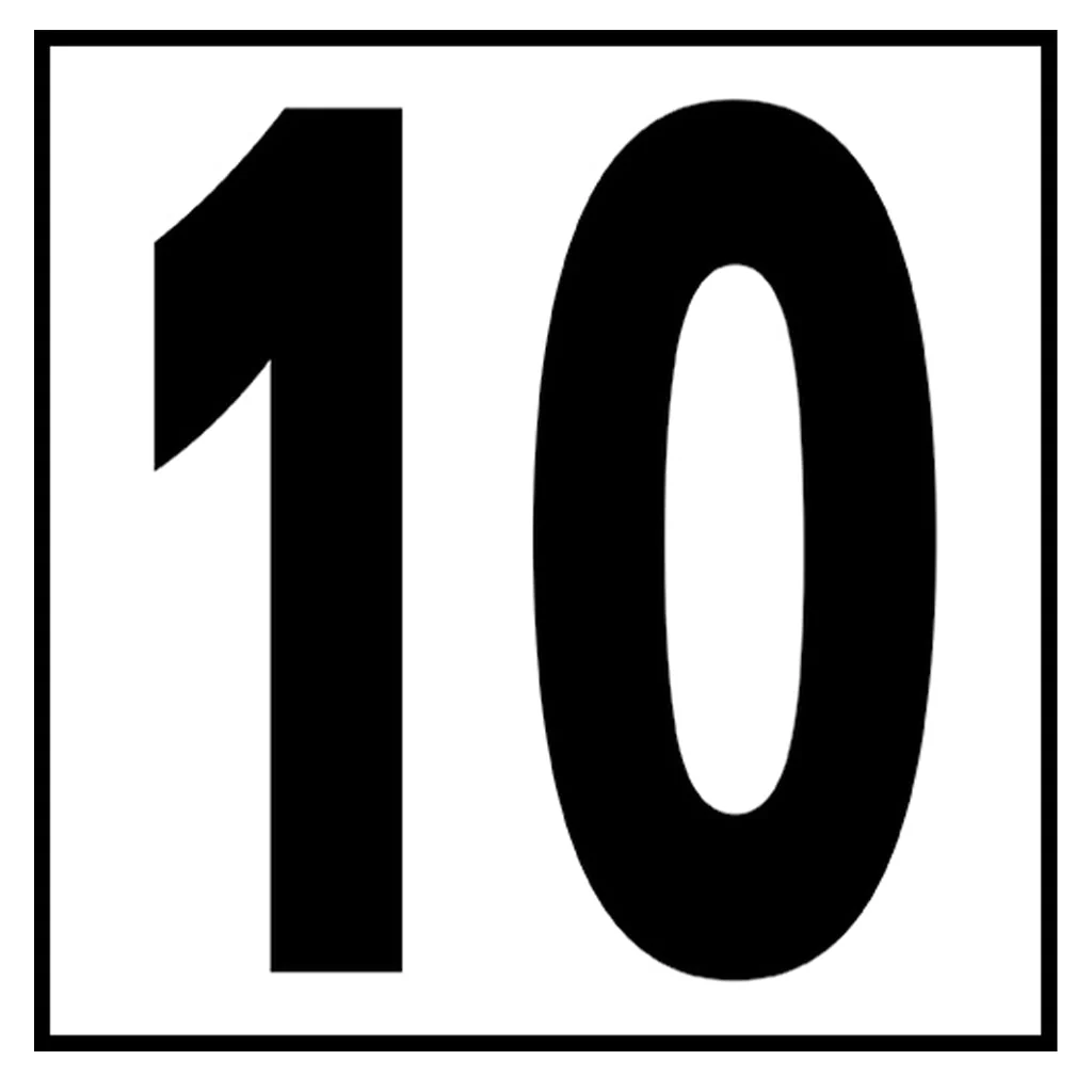 6" x 6" Standard Depth Markers, 5" Numbers - Safety Markers for Pools - Image 21