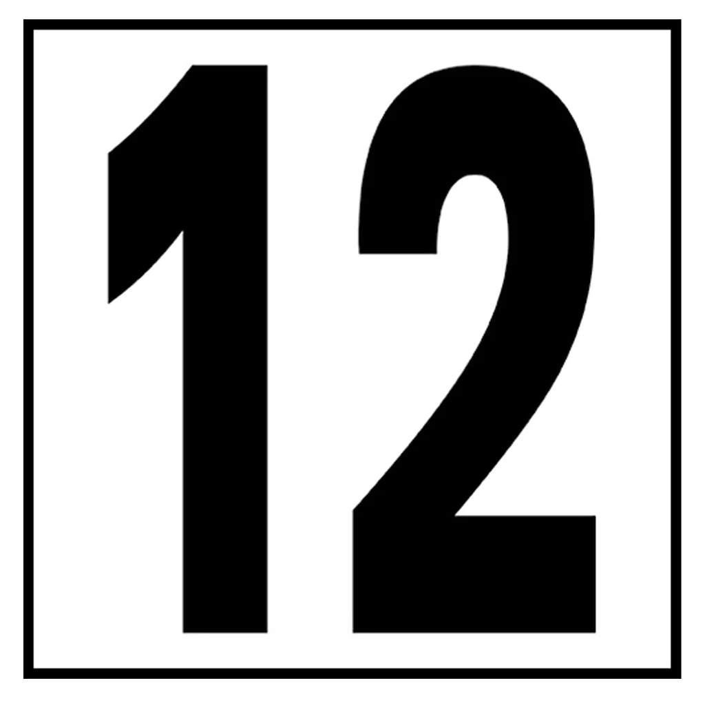 6" x 6" Standard Depth Markers, 5" Numbers - Safety Markers for Pools - Image 25