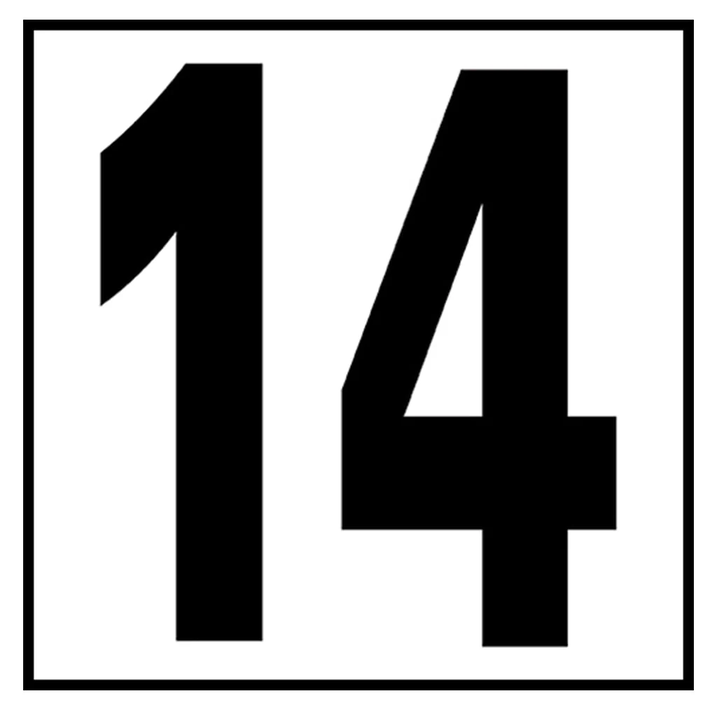 6" x 6" Standard Depth Markers, 5" Numbers - Safety Markers for Pools - Image 27