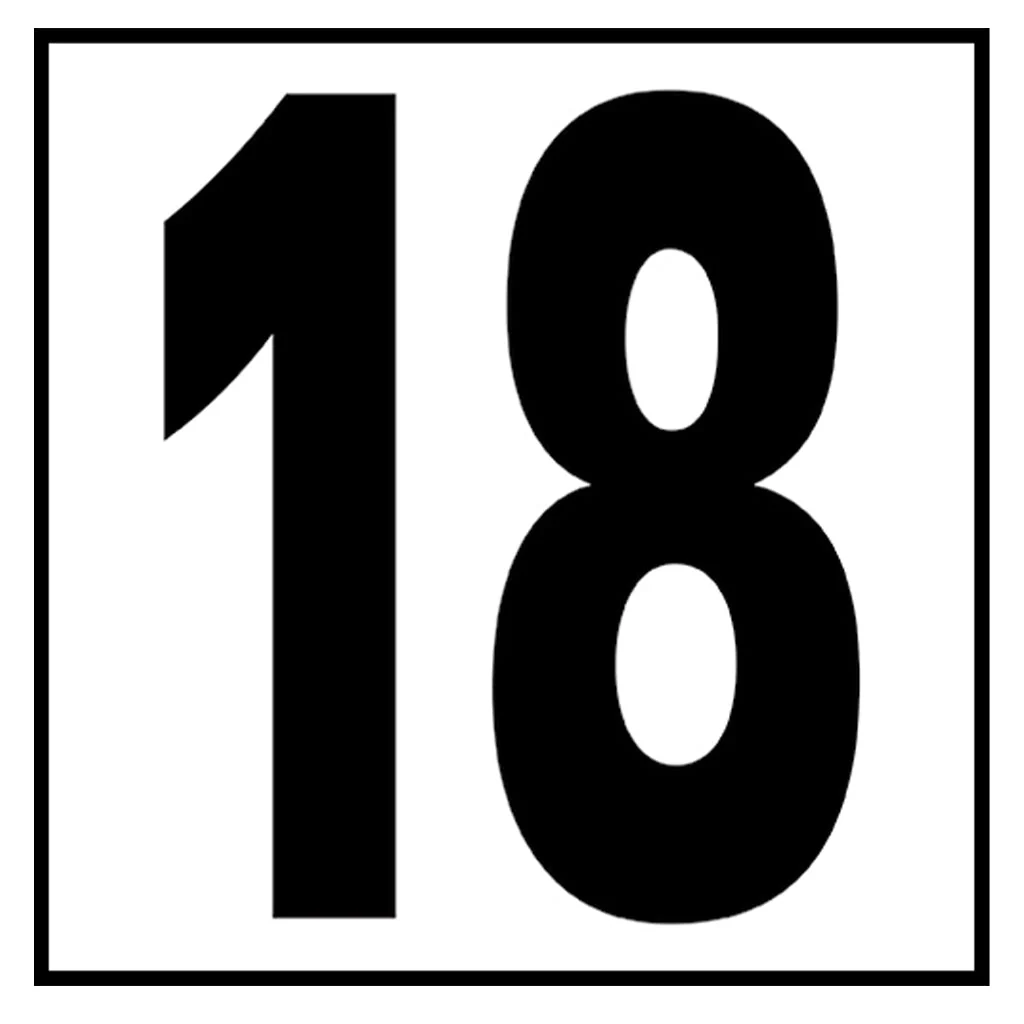 6" x 6" Standard Depth Markers, 5" Numbers - Safety Markers for Pools - Image 28