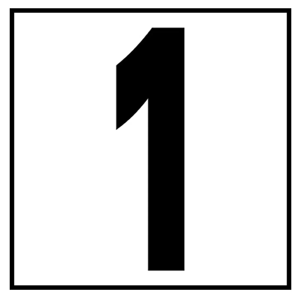 6" x 6" Standard Depth Markers, 5" Numbers - Safety Markers for Pools - Image 3