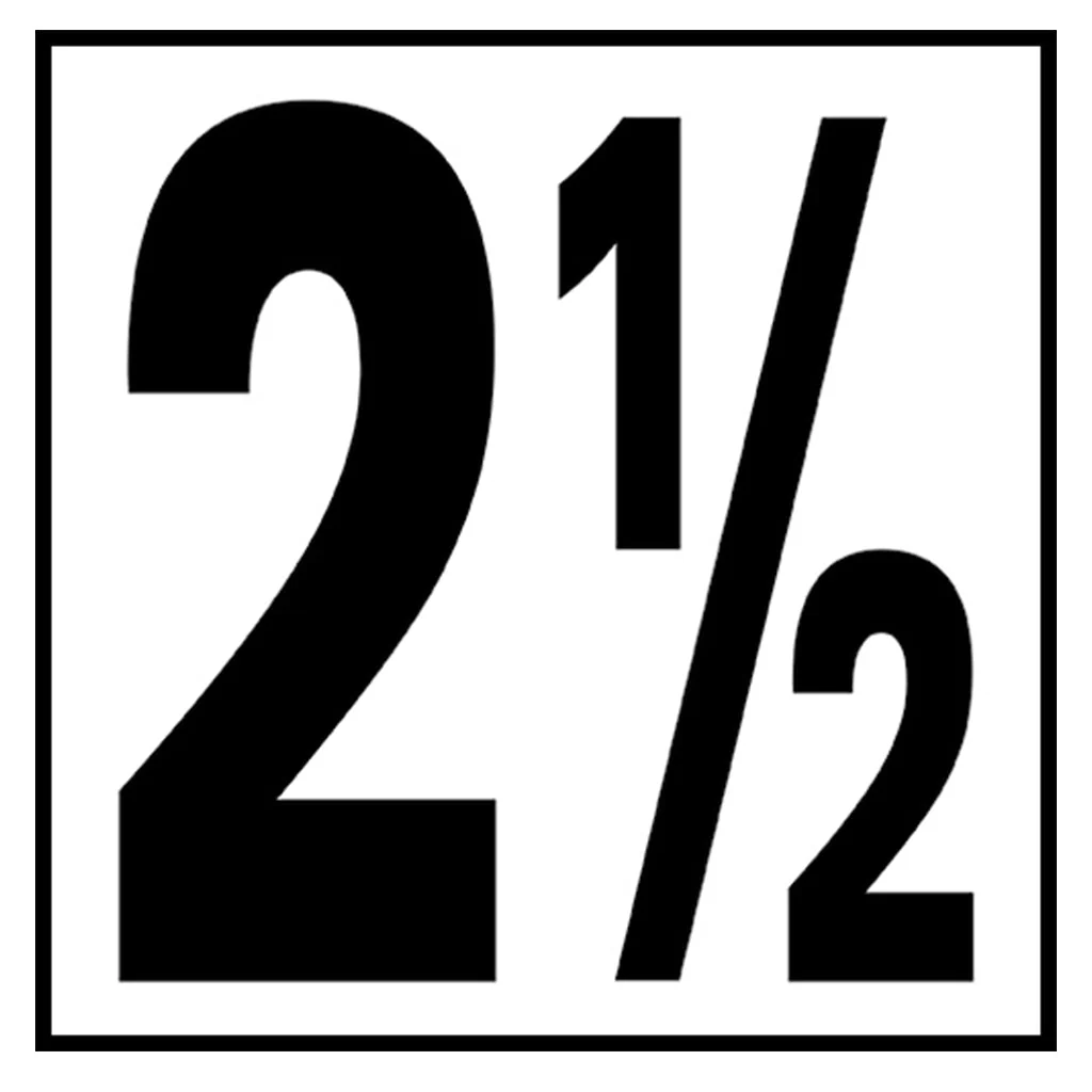 6" x 6" Standard Depth Markers, 5" Numbers - Safety Markers for Pools - Image 6