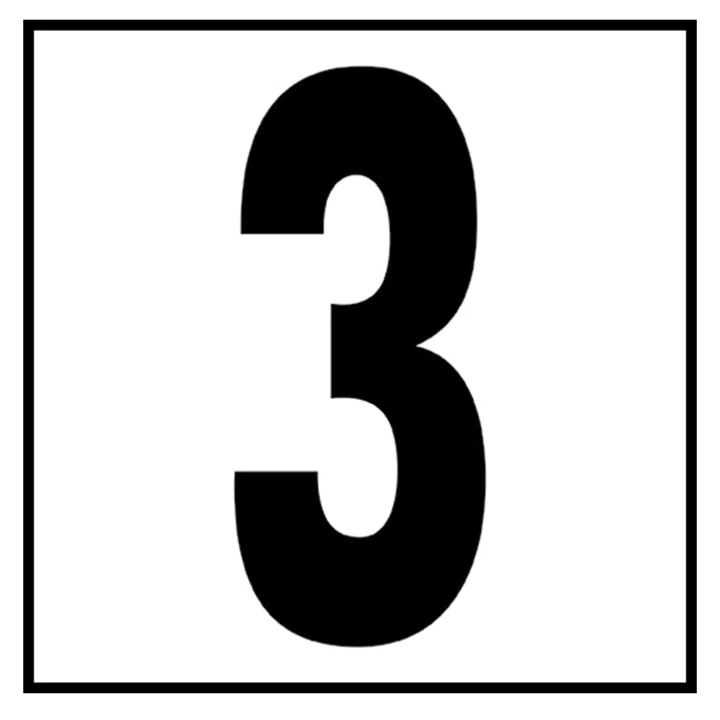 6" x 6" Standard Depth Markers, 5" Numbers - Safety Markers for Pools - Image 7