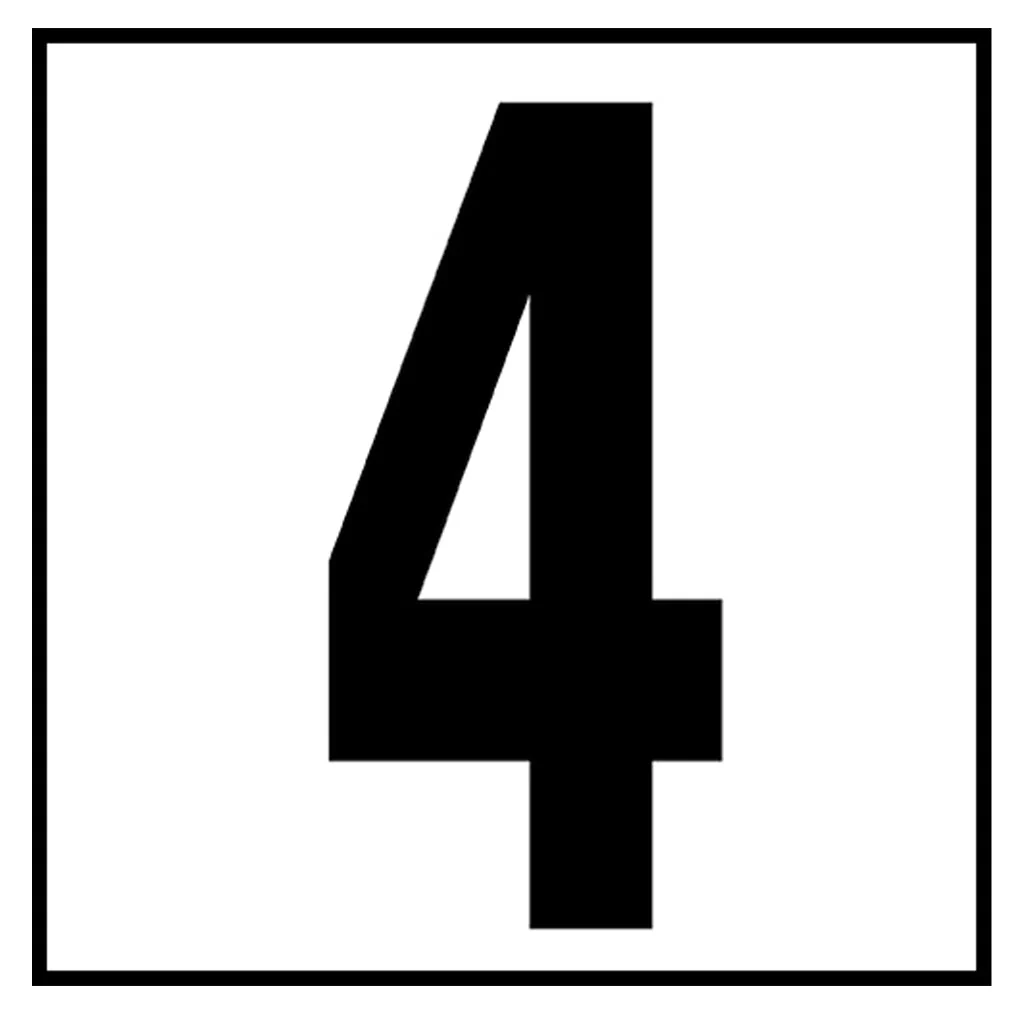 6" x 6" Standard Depth Markers, 5" Numbers - Safety Markers for Pools - Image 9