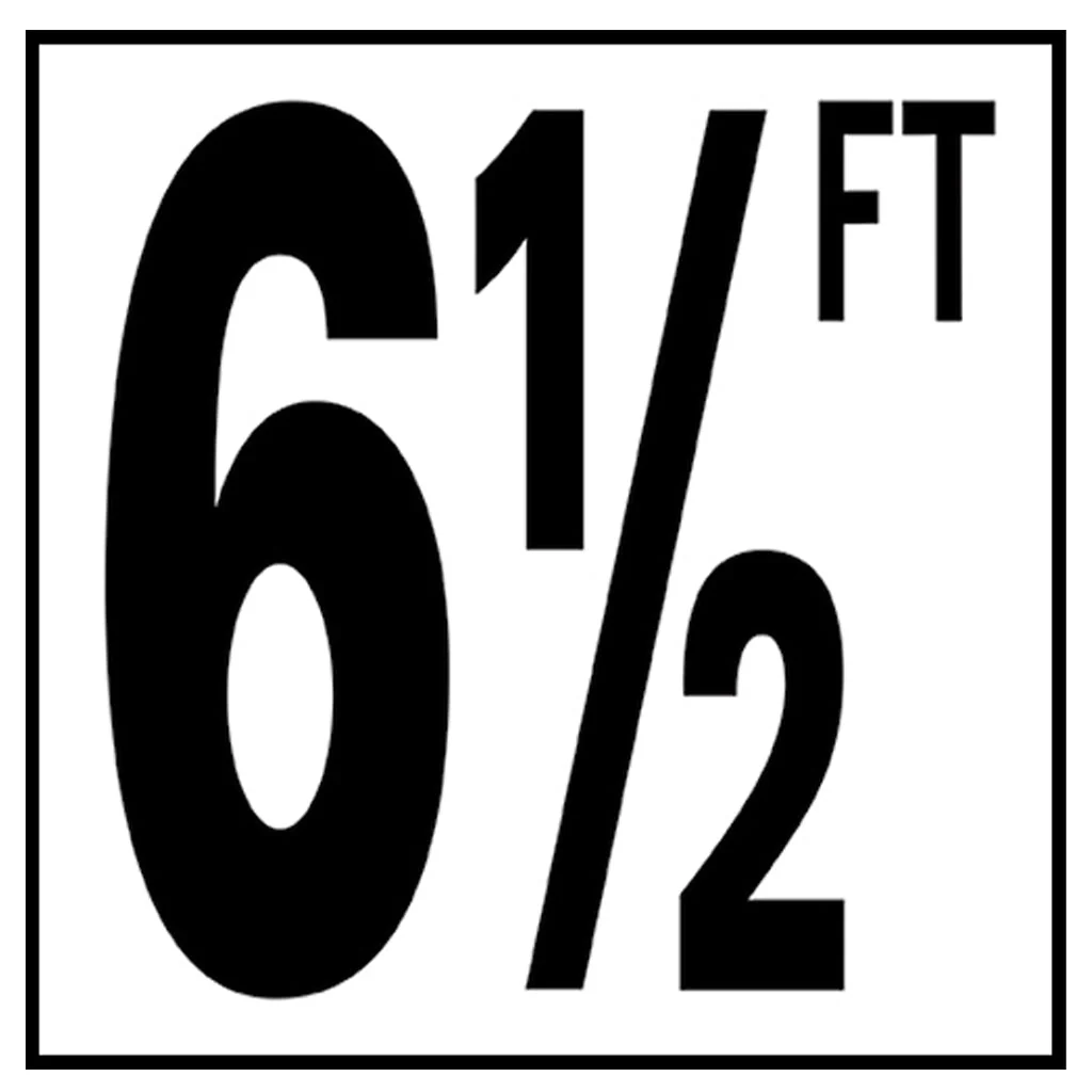 6" x 6" Standard Depth Markers, 5" Numbers with FT - Safety Markers for Pools - Image 14