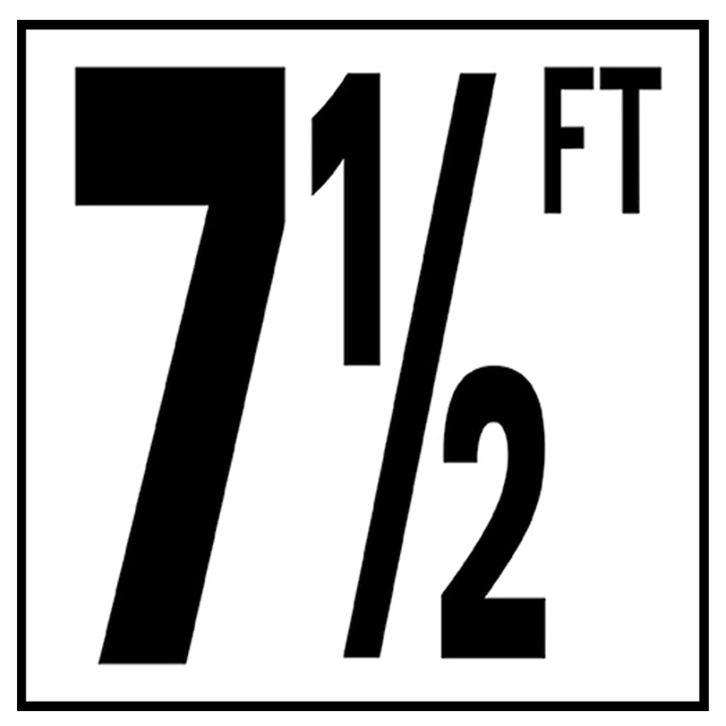 6" x 6" Standard Depth Markers, 5" Numbers with FT - Safety Markers for Pools - Image 16